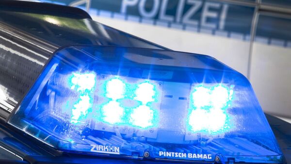Ein Blaulicht leuchtet am auf dem Dach eines Polizeiwagens., © Friso Gentsch/dpa/Symbolbild