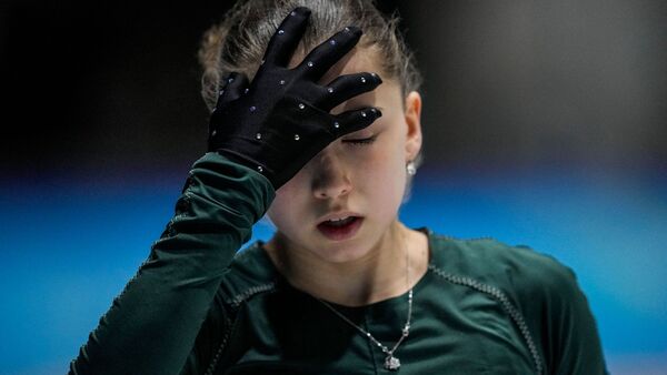 Droht eine vierjährige Dopingsperre: Kamila Walijewa., © Bernat Armangue/AP/dpa