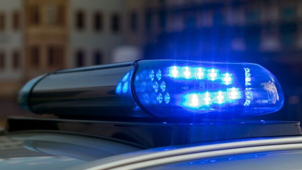 Das Blaulicht auf einem Fahrzeug der Polizei leuchtet., © Monika Skolimowska/dpa-Zentralbild/dpa/Symbolbild